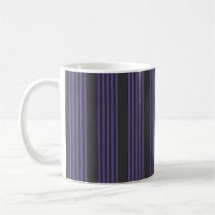Ultraviolett och träkol fem rand mönster kaffemugg