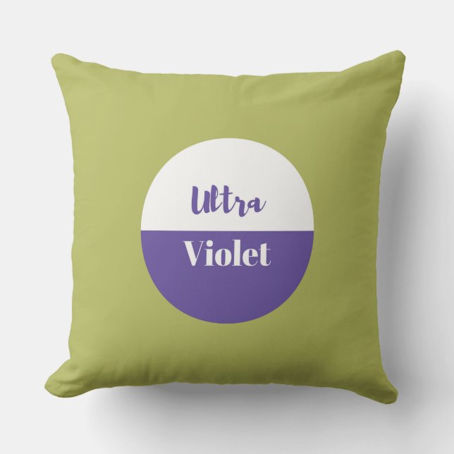 Ultraviolett pantone 2018-design kudde (Framsida)