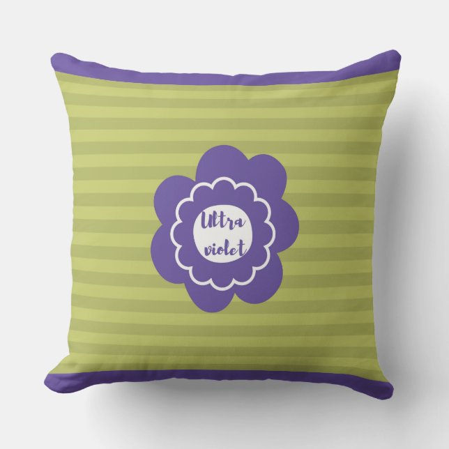 Ultraviolett pantone 2018-design kudde (Framsida)