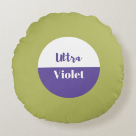 Ultraviolett pantone 2018-design rund kudde