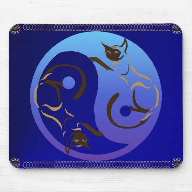 Ultravioletta Yin Yang Mousepad Musmatta (Framsidan)