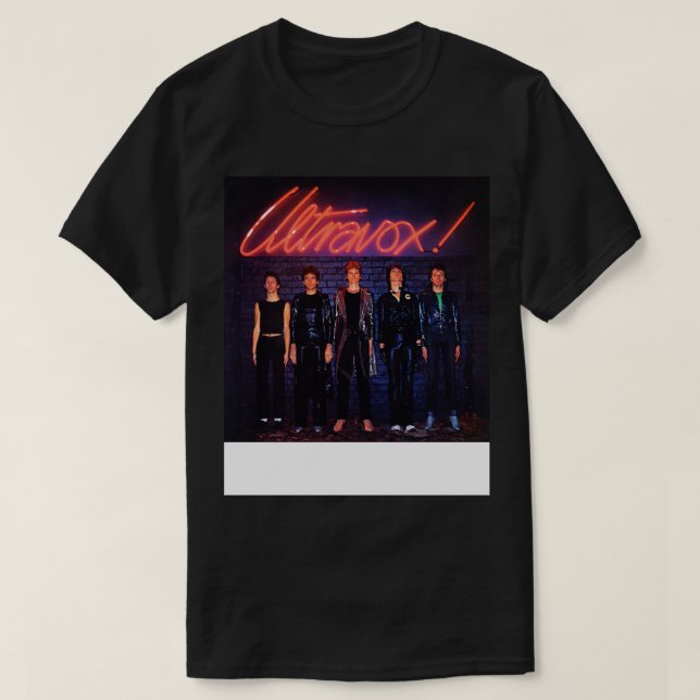 ULTRAVOX 1977 Debut Album T Shirt (Design framsida)