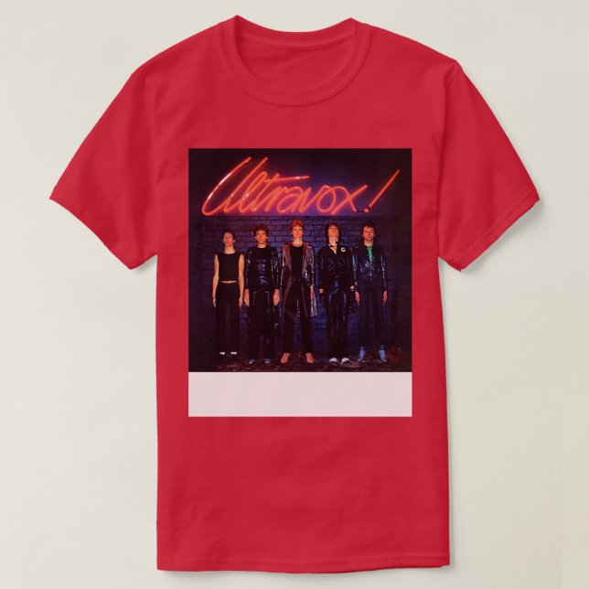 ULTRAVOX 1977 Debut Album T Shirt (Design framsida)