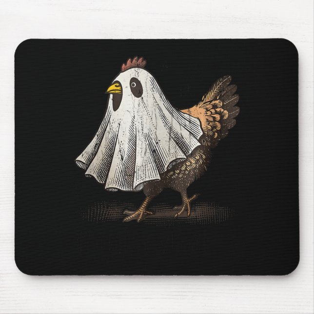 Ultrygeist Chicken, Chicken Ghost, Funny Halloween Musmatta (Framsidan)