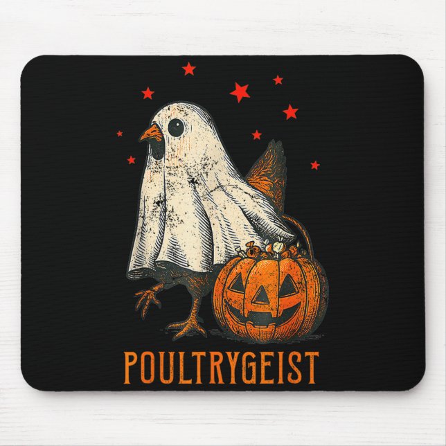 Ultrygeist Funny Halloween Chicken Ghost Costume P Musmatta (Framsidan)