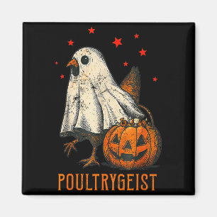 Ultrygeist Rolig Halloween Kyckling Spök Kostym P Magnet