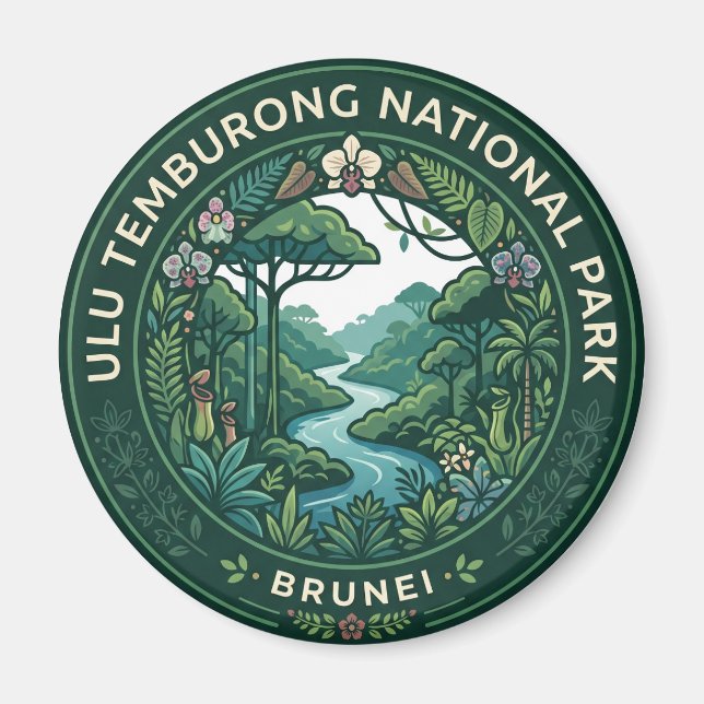 Ulu Temburong nationalpark Brunei Magnet (Framsidan)