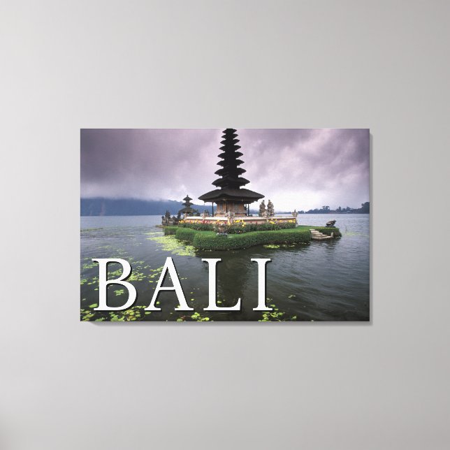 Ulun Danu-templet | Bali, Indonesien Canvastryck (Framsida)