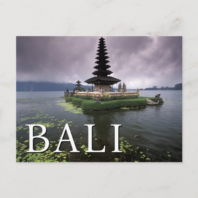 Ulun Danu-templet | Bali, Indonesien Födelsedag Vykort (Framsida)