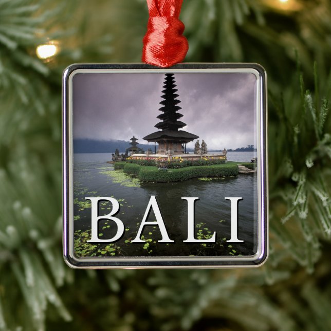 Ulun Danu-templet | Bali, Indonesien Julgransprydnad Metall (Träd)