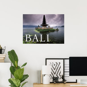 Ulun Danu-templet Bali, Indonesien Poster
