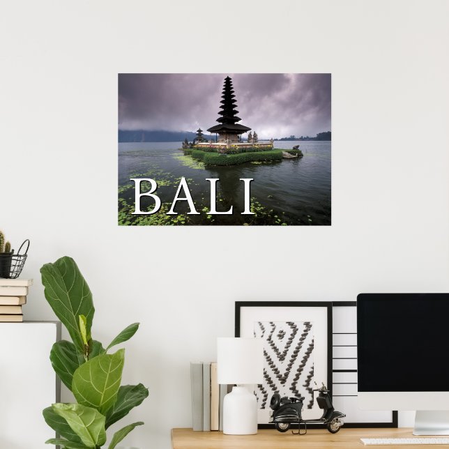 Ulun Danu-templet | Bali, Indonesien Poster (Hemmakontoret)