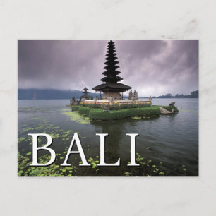 Ulun Danu-templet Bali, Indonesien Vykort
