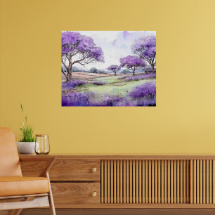 Ulupalakua Jacarandaträd Poster