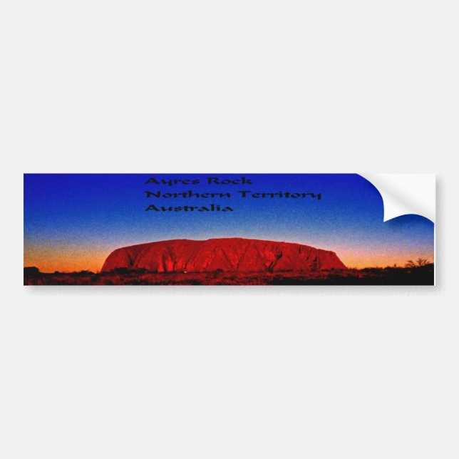 Uluru Aboriginal sakral plats Bildekal (Framsidan)