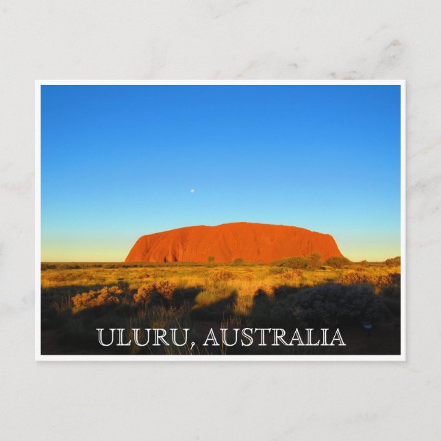 uluru australia himlar vykort (Framsida)