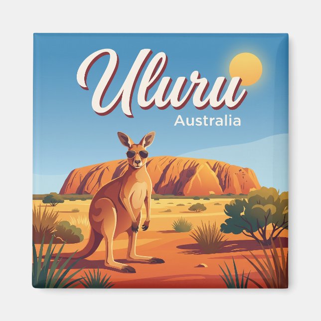 Uluru Australien Magnet (Framsidan)