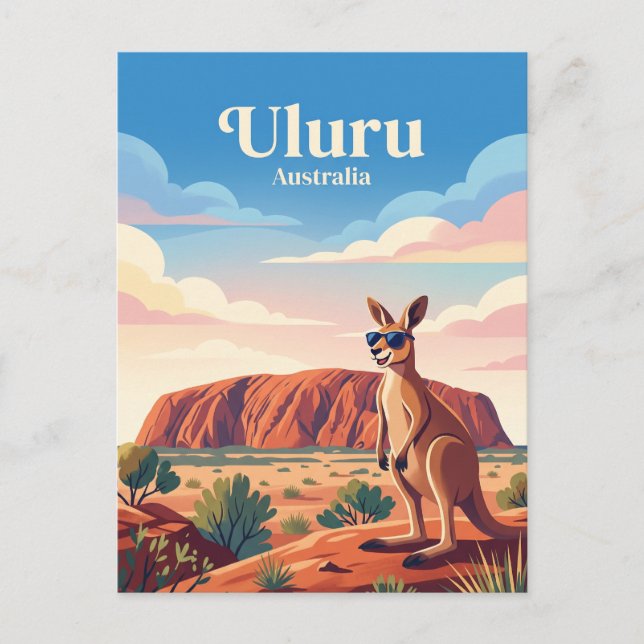 Uluru Australien Vykort (Framsida)