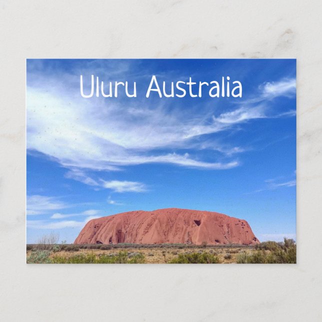 Uluru Australien vykort (Framsida)