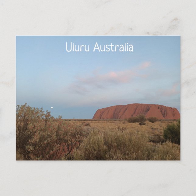 Uluru Australiens vykort (Framsida)