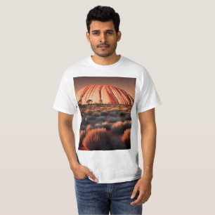 Uluru "Ayers Sten" Australia Oil Paint, T Shirt