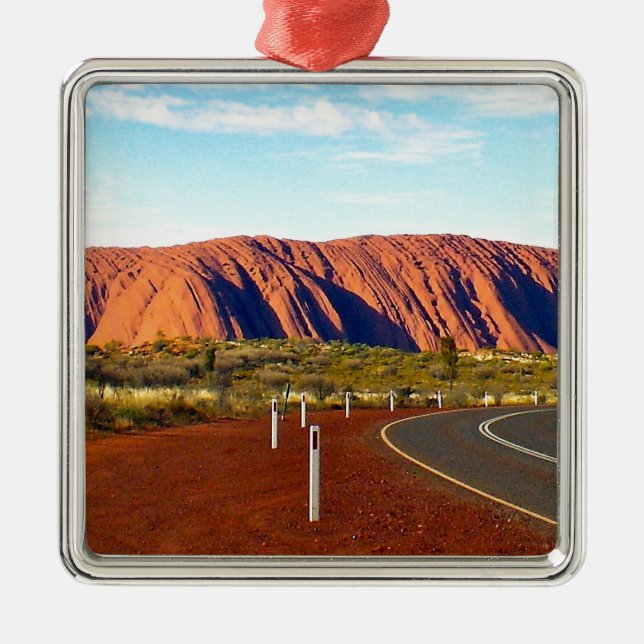 Uluru/Ayers sten - Australien Julgransprydnad Metall (Framsidan)