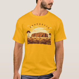 Uluru Ayers Sten Australien T Shirt