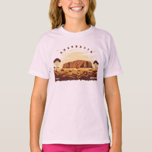 Uluru Ayers Sten Australien T Shirt