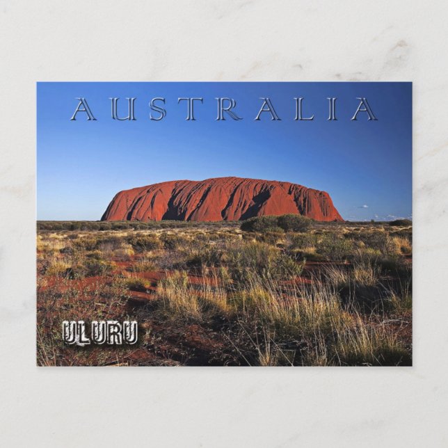Uluru (Ayers Sten), Australien Vykort (Framsida)