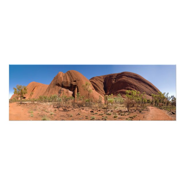 Uluru Ayers Sten Close Up Panorama Fototryck (Framsidan)