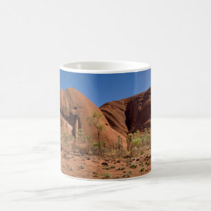 Uluru Ayers Sten Closeup Panorama Kaffemugg