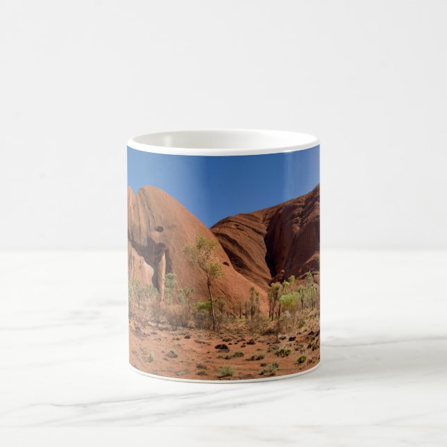 Uluru Ayers Sten Closeup Panorama Kaffemugg (Center)