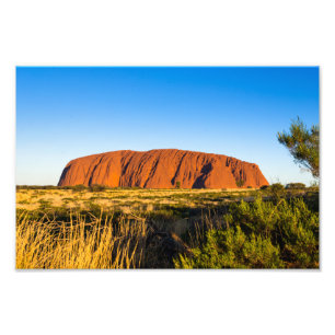 Uluru Ayers Sten i utanför Australien Fototryck