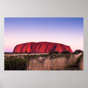 Uluru Ayers Sten i utanför Australien Poster