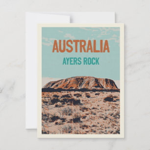 Uluru Ayers Sten, Northern Territory Australien Vykort