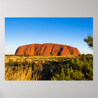Uluru Ayers Sten utanför Australien Poster