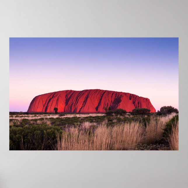 Uluru Ayers Sten utanför Australien Poster (Framsidan)