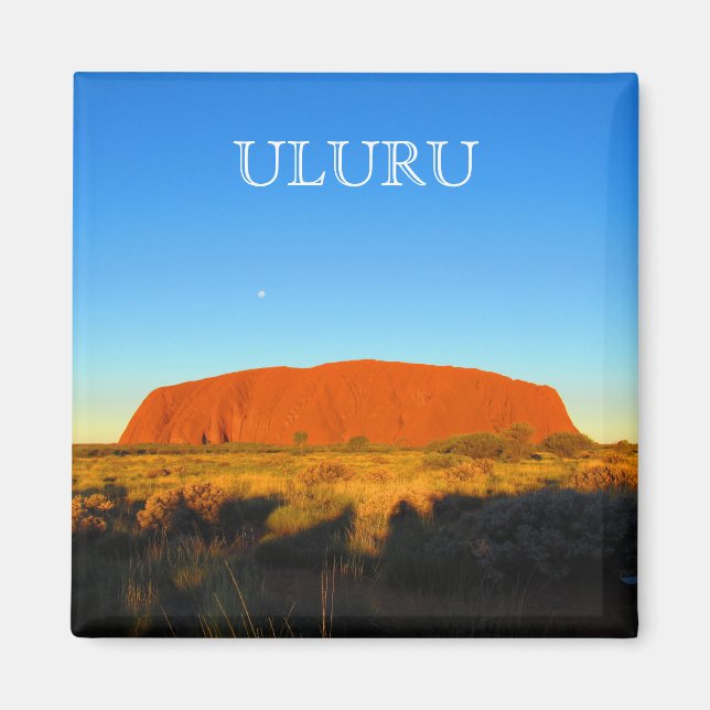 uluru blue sten magnet (Framsidan)