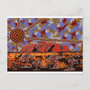 Uluru - giltig originalbild vykort
