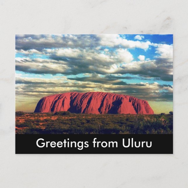 uluru hälsning vykort (Framsida)