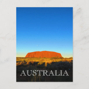 uluru himlar blue vykort