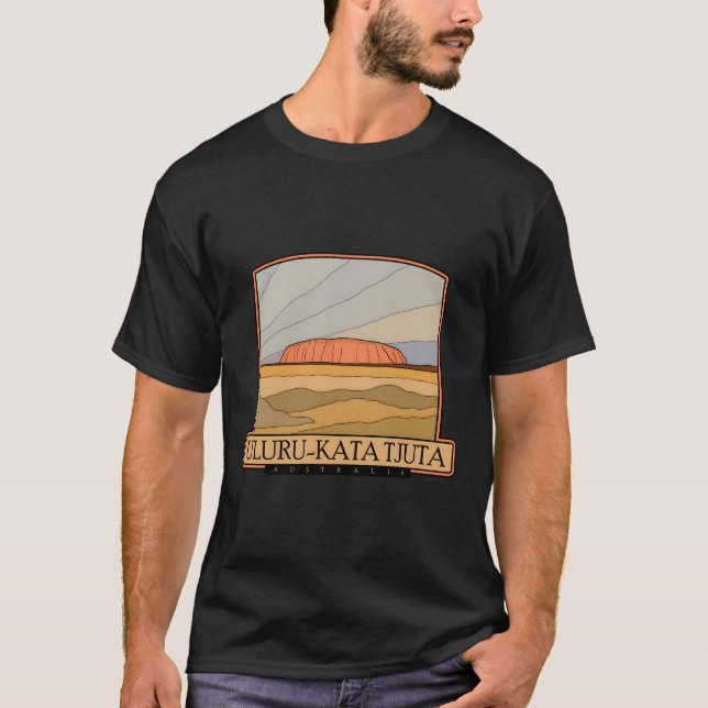 Uluru-Kata Tjuna - Australien T Shirt (Framsida)