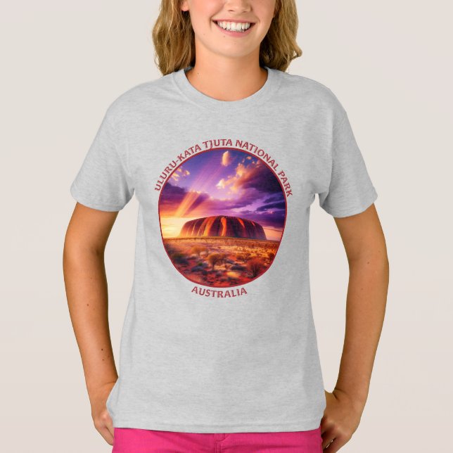Uluru-Kata Tjunnationalparken, Australien T Shirt (Framsida)