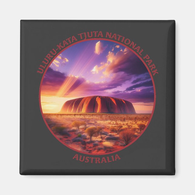 Uluru-Kata Tjuta nationalpark, Australien Magnet (Framsidan)