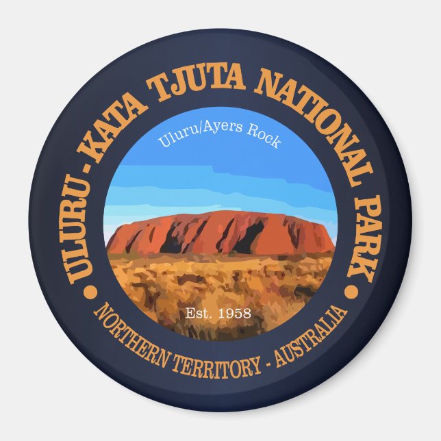 Uluru - Nationalparken Kata Tjunan Magnet (Framsidan)