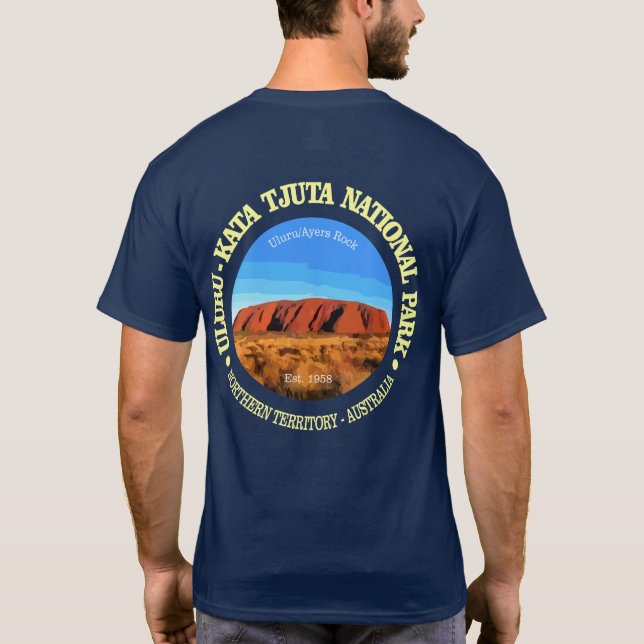 Uluru - Nationalparken Kata Tjunan T Shirt (Baksida)