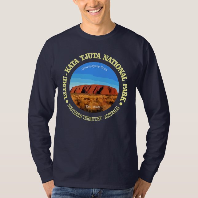 Uluru - Nationalparken Kata Tjunan T Shirt (Framsida)