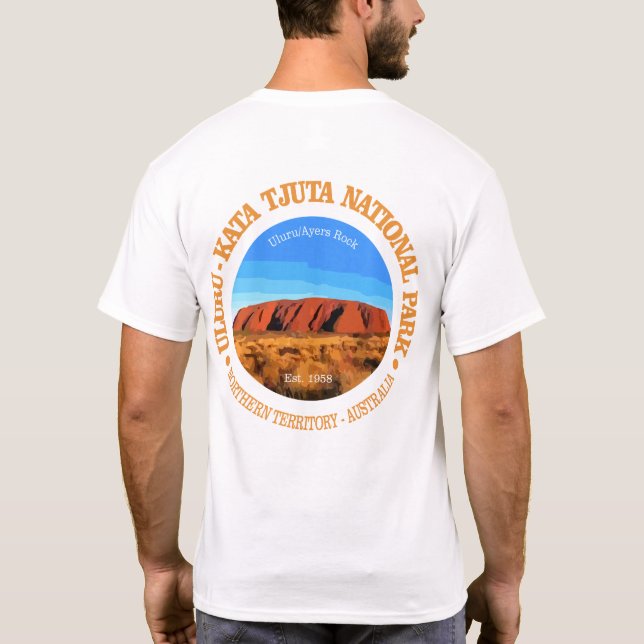 Uluru - Nationalparken Kata Tjunan T Shirt (Baksida)