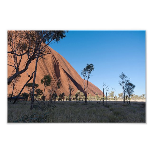uluru och öken slätt fototryck (Framsidan)