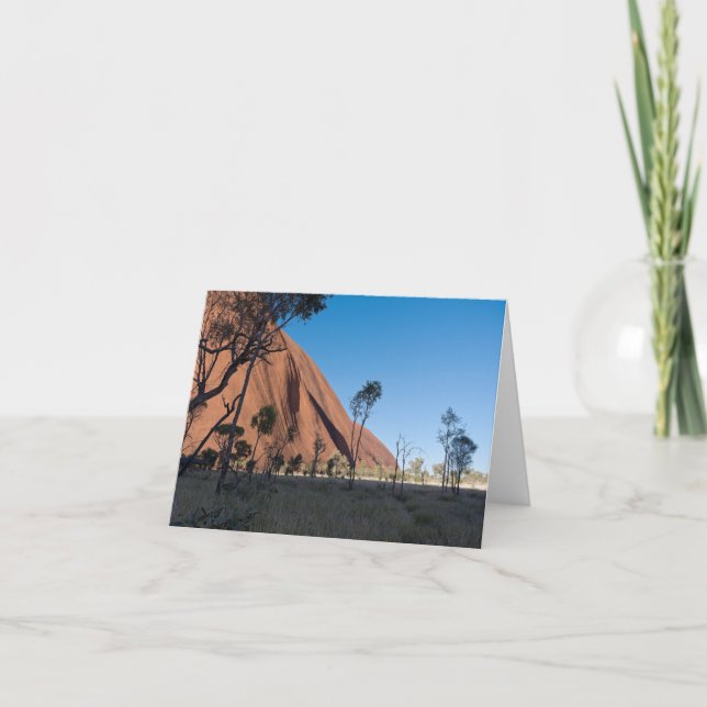 uluru och ökenslam tack kort (Framsida)